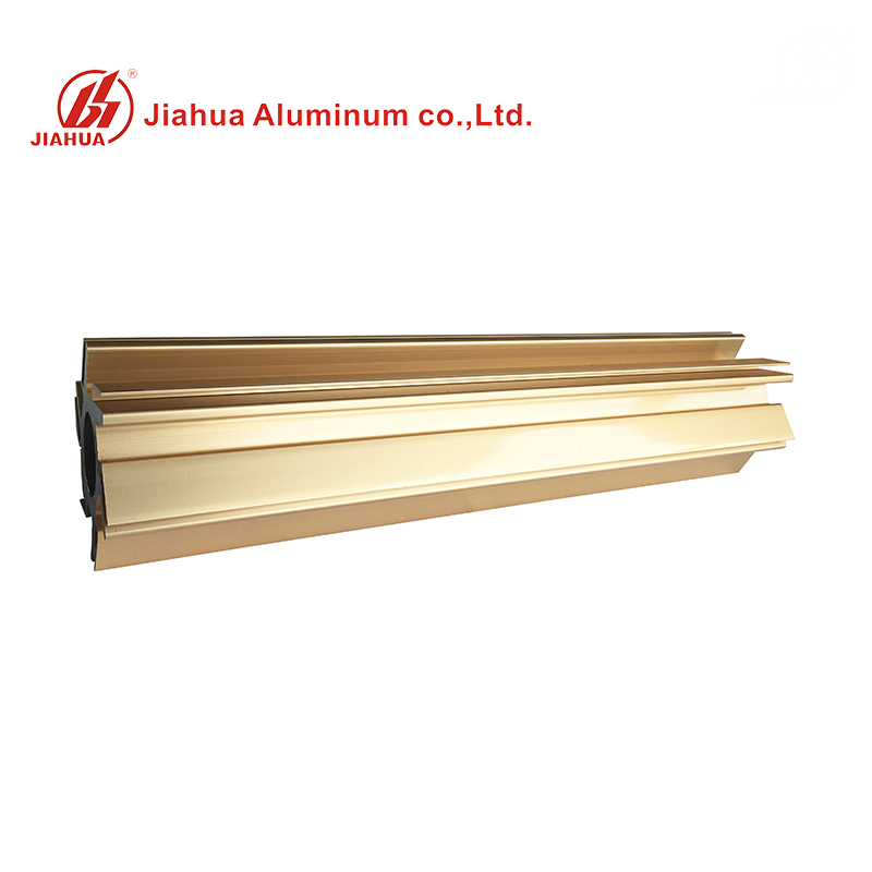 Perfiles de disipador de calor de cilindro de aluminio Jiahua redondo de oro anodizado 6063 T6