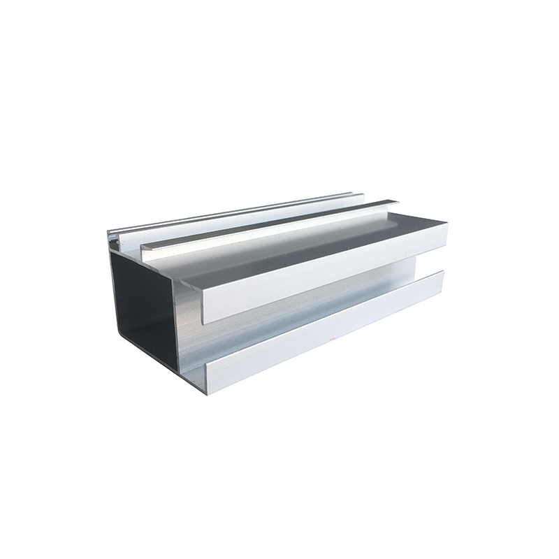 Perfiles de aluminio de extrusión rectangular para tubos de puertas y ventanas, para vidrio simple