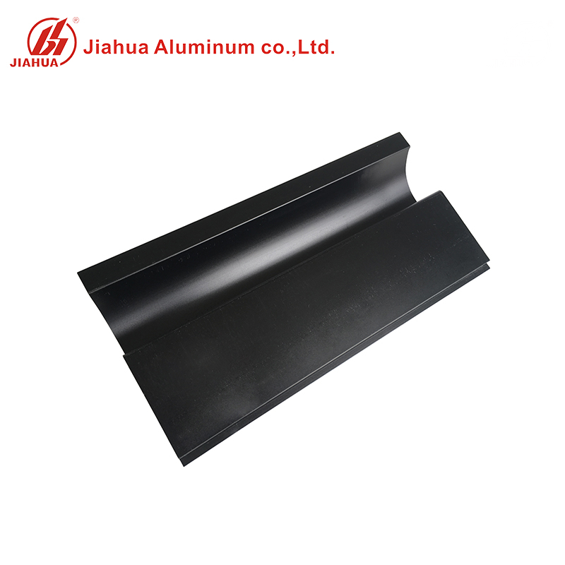 Perfiles de aluminio negros anodizados de alta calidad de la manija G de la cocina para el armario de cocina