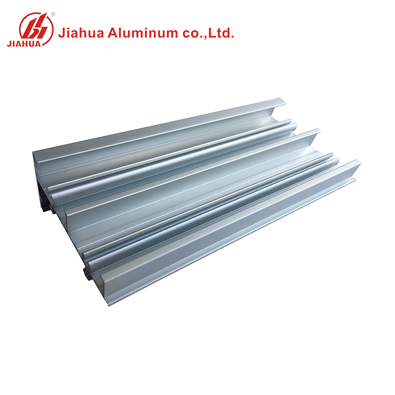 Puertas de aluminio anodizado Jia Hua 6063 T5 Ventanas correderas de doble riel para The Sash
