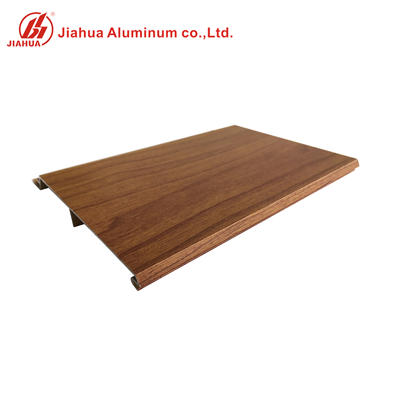 Panel de techo de aluminio del grano de madera de Jia Hua Foshan para la decoración del tejado