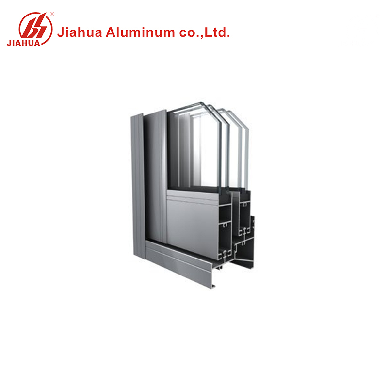 Ventana corrediza con marco corredizo de aluminio horizontal negro anodizado de la serie 70 para el mercado de la construcción