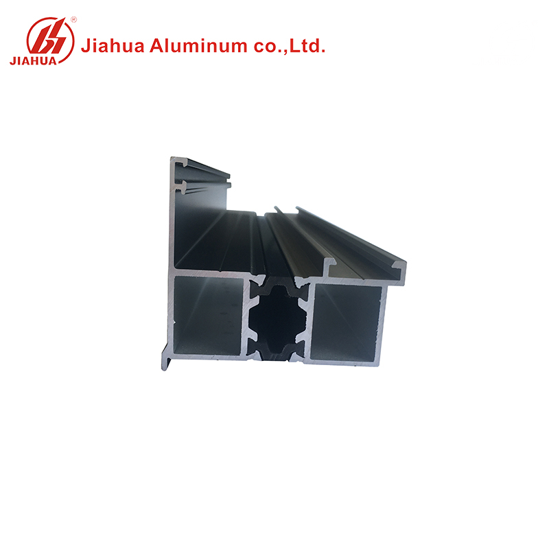 Perfiles de extrusión de aluminio negro a prueba de calor anodizado con caucho EPDM en forma de C para marco de Windows